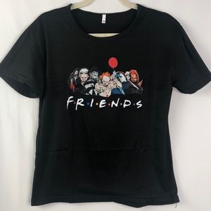 Halloween classic horror/scary characters friends t-shirt